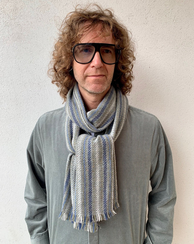 Heritage wool scarf for men 1