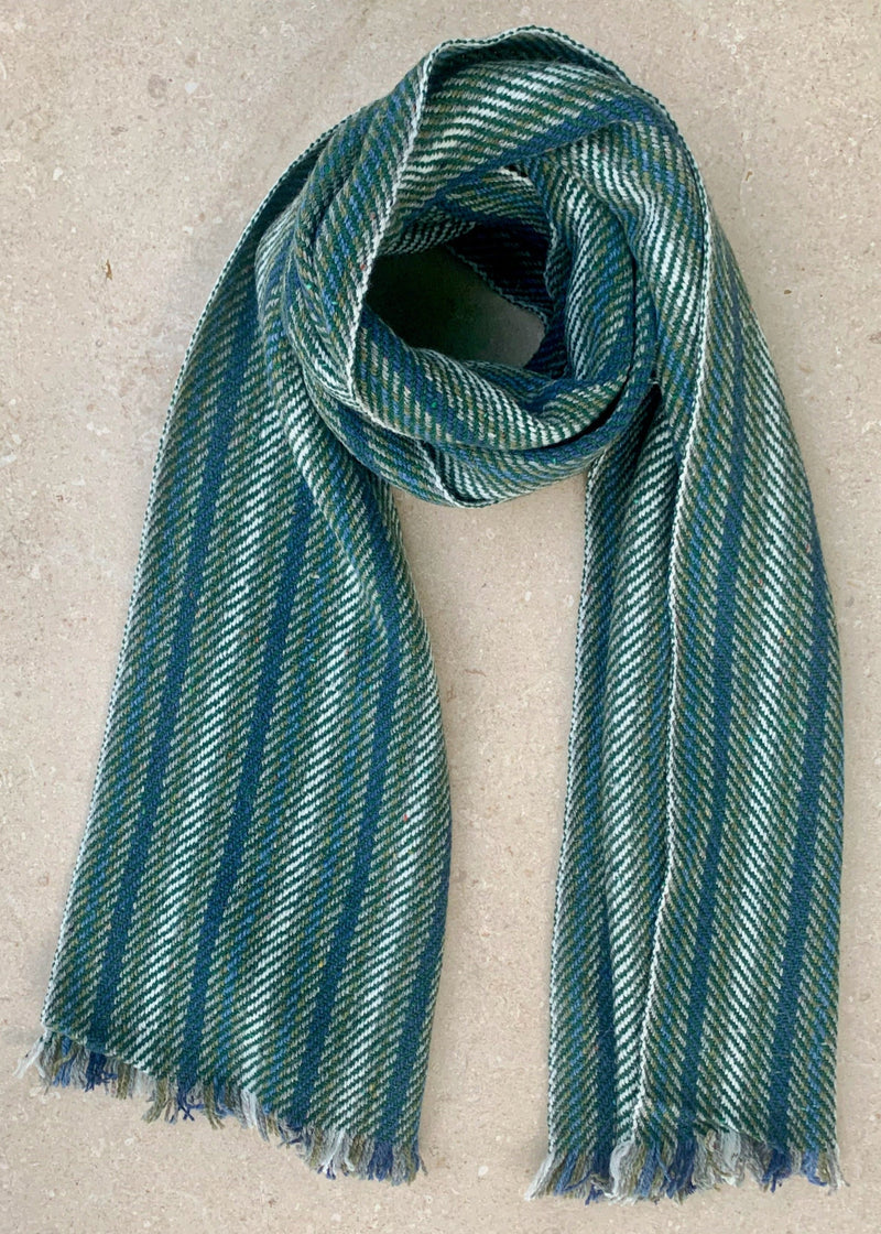 man scarf in wool