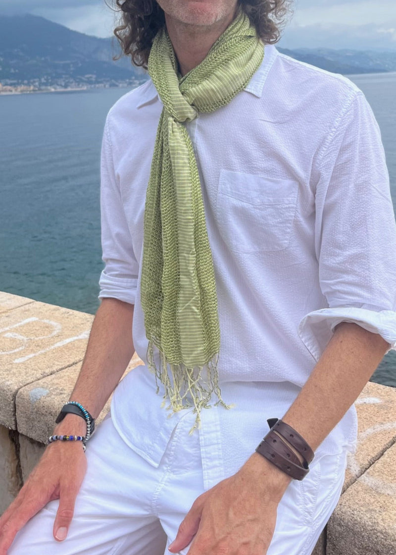 green scarf