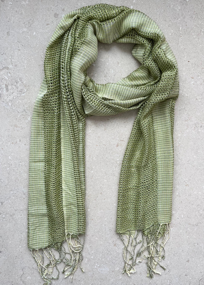 green scarf