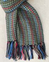 multi color alpaca scarf
