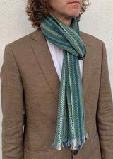 man scarf in wool