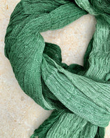 Men scarf duotone green 2 wool