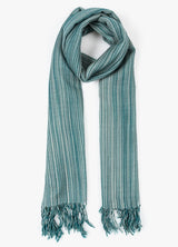 blue wool scarf