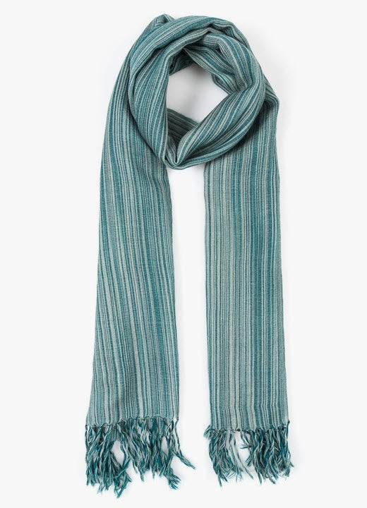 blue wool scarf